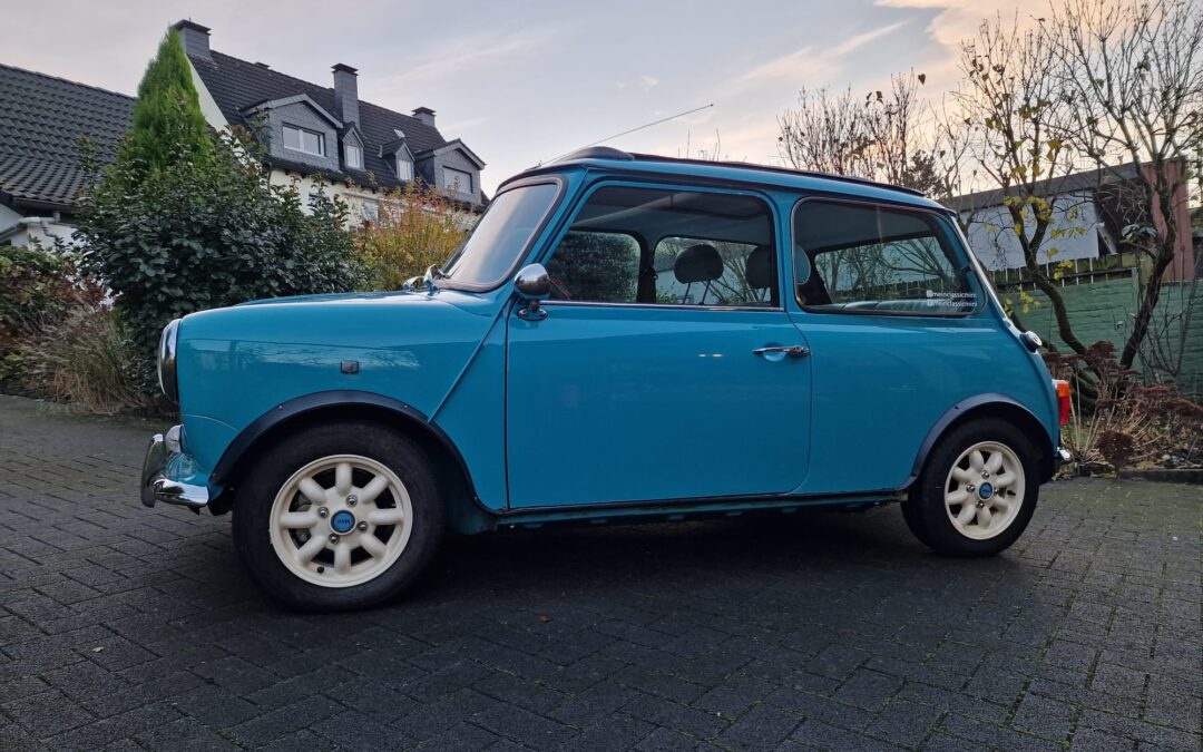 Rover Mini MPI Surf Blue frame-off restauriert